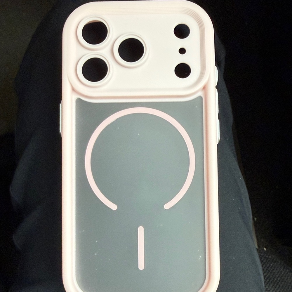 iPhone 17 pro pink clear case